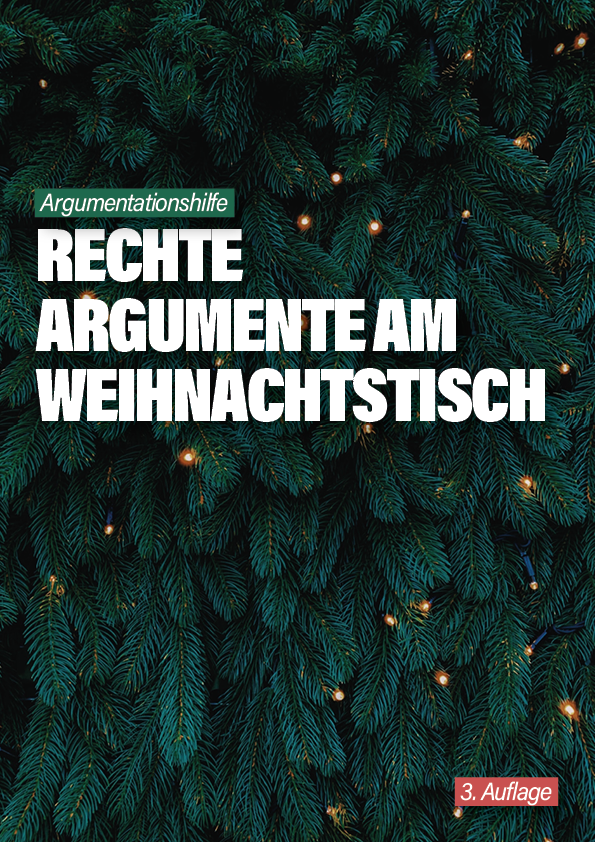 Broschüre gegen Rechte Argumente am Weihnachtstisch – 3. Auflage