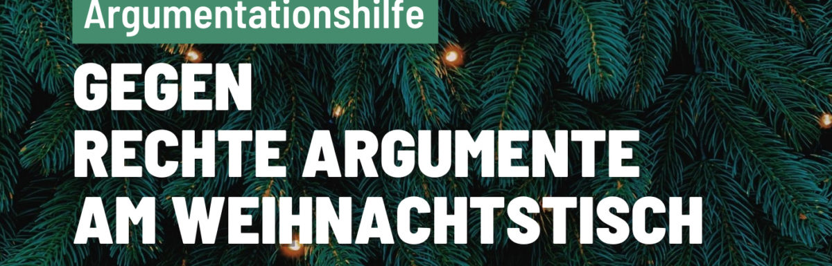 Weihnachtsbroschüre 2021 - Gegen rechte Aussagen am Weihnachtstisch von Lasse Petersdotter